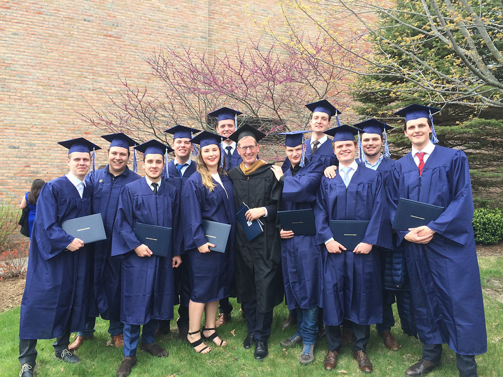 studenten nautische opleiding afgestudeerd in Northwood University